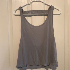 Alo gray cropped tank